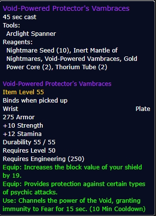 Void-Powered Protector's Vambraces